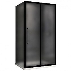 Душевой уголок ABBER Schwarzer Diamant AG30130BMH-S70BM 130х70 стекло матовое/профиль черный купить в интернет-магазине Sanbest