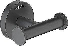 Крючок двойной Aquatek Оберон AQ4202MB черный матовый купить в интернет-магазине сантехники Sanbest
