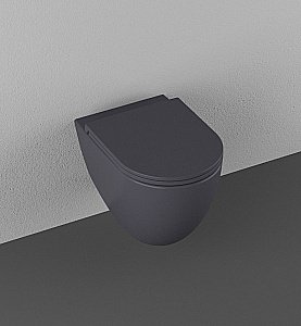 Унитаз подвесной Isvea Infinity 10NF02001SV-2C антрацит матовый, безободковый купить в интернет-магазине Sanbest