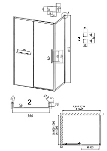 Душевой уголок Grossman Style 100х100 120.K33.05.1010.10.00 стекло прозрачное/профиль хром купить в интернет-магазине Sanbest