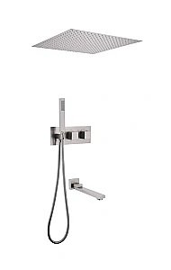 Душевая система ABBER Daheim AF8254SP сатин купить в интернет-магазине сантехники Sanbest