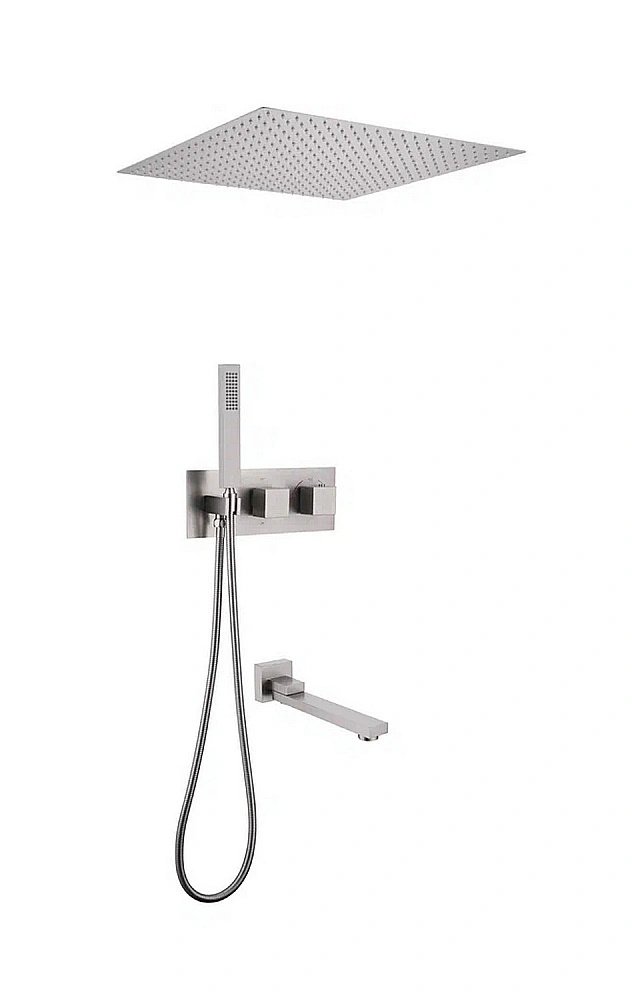 Душевая система ABBER Daheim AF8254SP сатин купить в интернет-магазине сантехники Sanbest