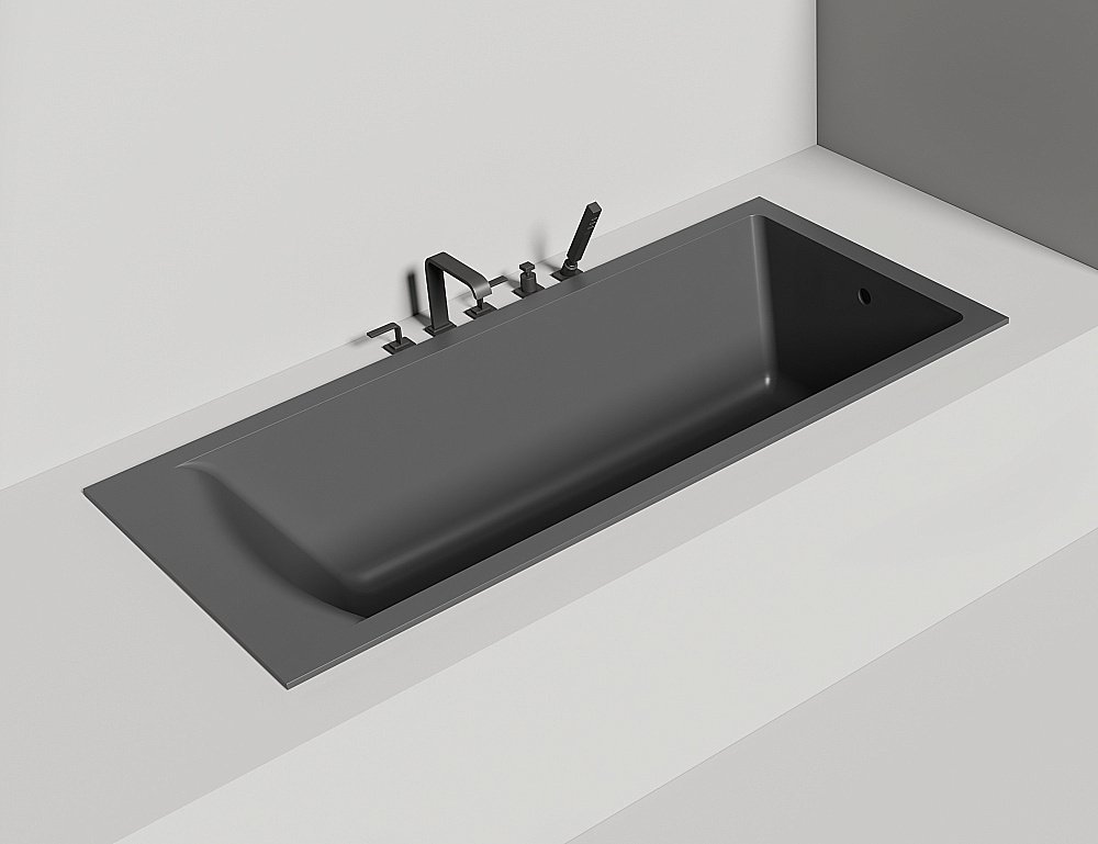 Ванна Salini Cascata S-Stone 104223MF 180x80 RAL матовая купить в интернет-магазине Sanbest