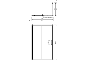 Душевой уголок Burlington с раздвижной дверью 120x76 стекло прозрачное/профиль хром купить в интернет-магазине Sanbest