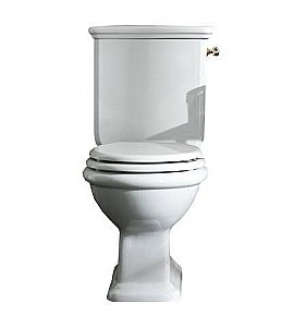 Унитаз напольный SIMAS Lante LA08 с бачком, с боковой ручкой бронза, белый купить в интернет-магазине Sanbest