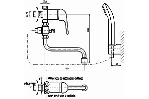 Смеситель для ванны Rav-Slezak E056/1 хром купить в интернет-магазине сантехники Sanbest