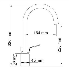 Смеситель для кухни WasserKRAFT Aller 1067 купить в интернет-магазине сантехники Sanbest