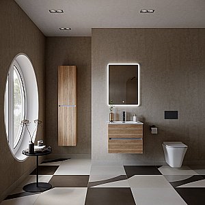 Тумба с раковиной Sancos Urban UR60EG дуб галифакс для ванной в интернет-магазине Sanbest