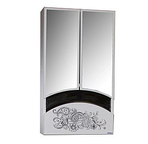 Зеркальный шкаф MIXLINE РАДУГА 528042 46 черный купить в интернет-магазине сантехники Sanbest