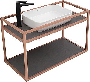 Консоль с раковиной Allen Brau Liberty 90 1.33003.60 медь для ванной в интернет-магазине сантехники Sanbest