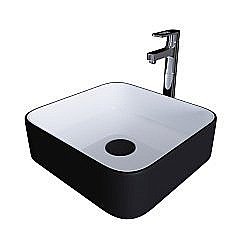 Раковина Grossman Color GR-4042BW черно-белый купить в интернет-магазине Sanbest