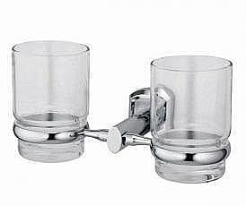 Подстаканник двойной со стаканами WasserKRAFT Oder K-3028D купить в интернет-магазине сантехники Sanbest