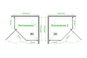 Душевой уголок Royal Bath TR RB90TR-T-BL 90х90 прозрачное стекло/профиль черный купить в интернет-магазине Sanbest