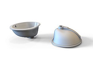 Тумба с раковиной Migliore Virginia 193 белая матовая для ванной в интернет-магазине Sanbest