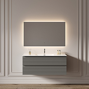 Зеркало с подсветкой Sancos Square 2.0 SQ2.1200 120х70 в ванную от интернет-магазине сантехники Sanbest