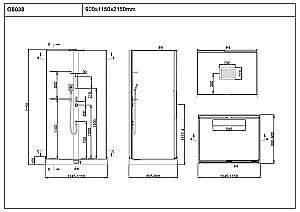 Душевая кабина Black&White Galaxy G8038 90х115 купить в интернет-магазине Sanbest