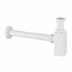 Сифон для раковины ABBER AF0031W белый матовый купить в интернет-магазине сантехники Sanbest