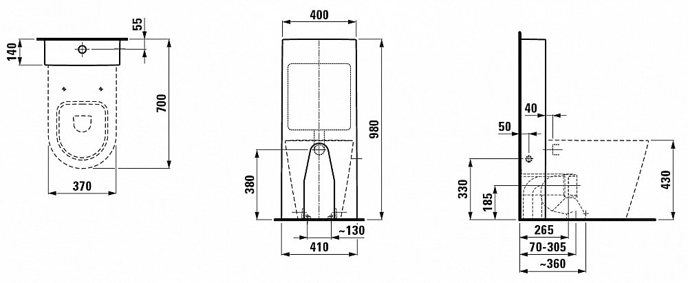 Унитаз Laufen New Classic с напольным бачком купить в интернет-магазине Sanbest