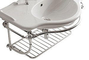 Консоль подвесная GLOBO Paestum PASC22 хром купить в интернет-магазине сантехники Sanbest