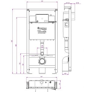 Унитаз с инсталляцией Pestan Fluenta Rimless SET40006661PW безободковый, с крышкой микролифт, кнопка белая купить в интернет-магазине Sanbest