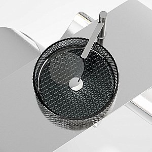 Раковина Ceramica Nova Cristal 36 CN6060 черная купить в интернет-магазине Sanbest