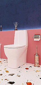 Унитаз-компакт Sanita luxe Infinity INFSLCC01040522 с бачком, с крышкой микролифт, белый купить в интернет-магазине Sanbest