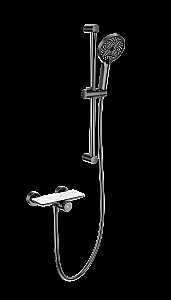 Смеситель для душа с гарнитуром WONZON & WOGHAND ClickPlate, Темный графит (WW-B2052-A-BGG) купить в интернет-магазине сантехники Sanbest