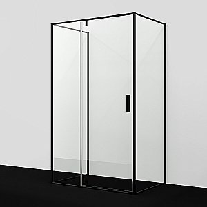 Душевой уголок WasserKRAFT Elbe 74P 74P25 120х80 профиль черный матовый/стекло прозрачное купить в интернет-магазине Sanbest