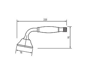 Душевая лейка Migliore Provance ML.PRO-8806.DO золото купить в интернет-магазине сантехники Sanbest
