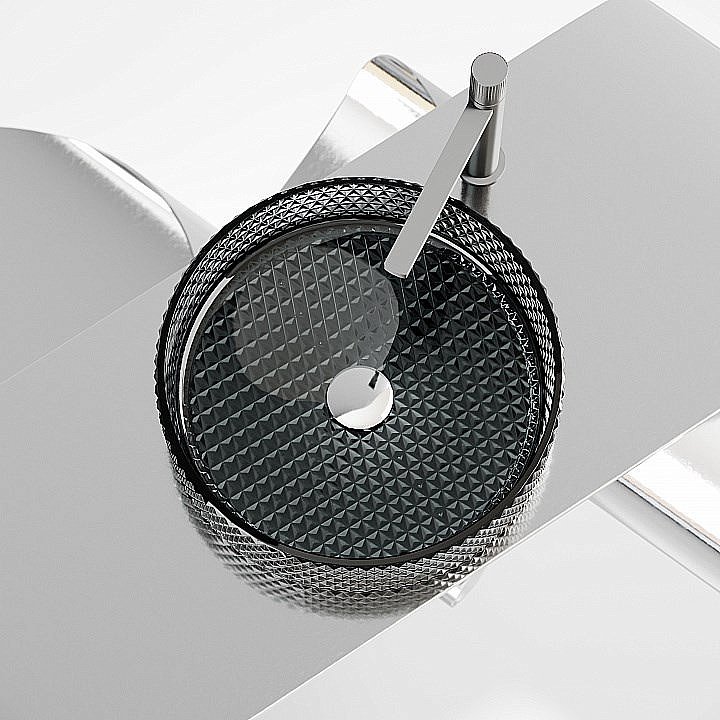 Раковина Ceramica Nova Cristal 36 CN6060 черная купить в интернет-магазине Sanbest