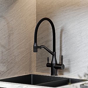 Смеситель для кухни Sancos Orta SC4008MB черный матовый купить в интернет-магазине сантехники Sanbest