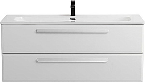 Тумба с раковиной Cezares ECO-CER-N 120 ECO-CER-N-1200-2C-SO-BO белая матовая для ванной в интернет-магазине Sanbest