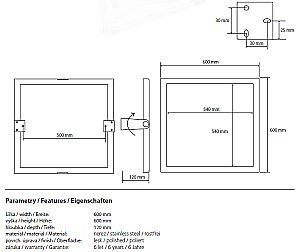 Откидное зеркало Bemeta HELP program 301401044 60 в ванную от интернет-магазине сантехники Sanbest