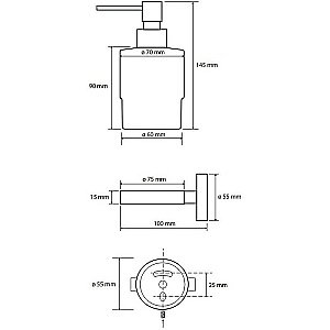 Диспенсер Bemeta Coral 158109102 медное золото купить в интернет-магазине сантехники Sanbest