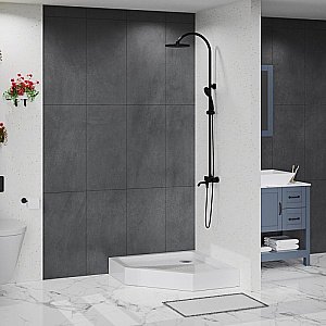 Душевой поддон BelBagno TRAY-BB-P-90-15-W 90х90 белый купить в интернет-магазине Sanbest