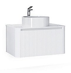 Тумба под раковину Jorno Lumino 80 Lum.01.80/P/W/JR белая купить в интернет-магазине сантехники Sanbest