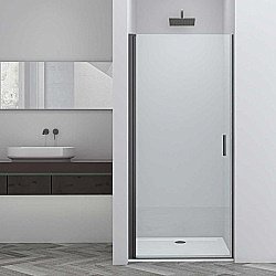 Душевая дверь Vincea Alpha 90 VDP-3AL900CLGM стекло прозрачное/профиль вороненая сталь купить в интернет-магазине Sanbest