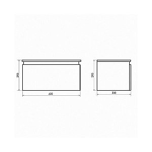 Тумба подвесная Comforty Осло 60 для ванной в интернет-магазине сантехники Sanbest