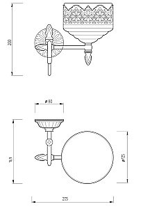 Мыльница настенная Migliore VERSAILLES 32688 декор золото/золото купить в интернет-магазине сантехники Sanbest