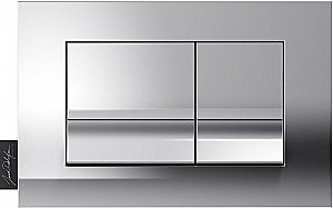 Унитаз подвесной Jacob Delafon Modern Life E21773RU-00  безободковый, с инсталляцией, с крышкой микролифт, белый/клавиша хром купить в интернет-магазине Sanbest