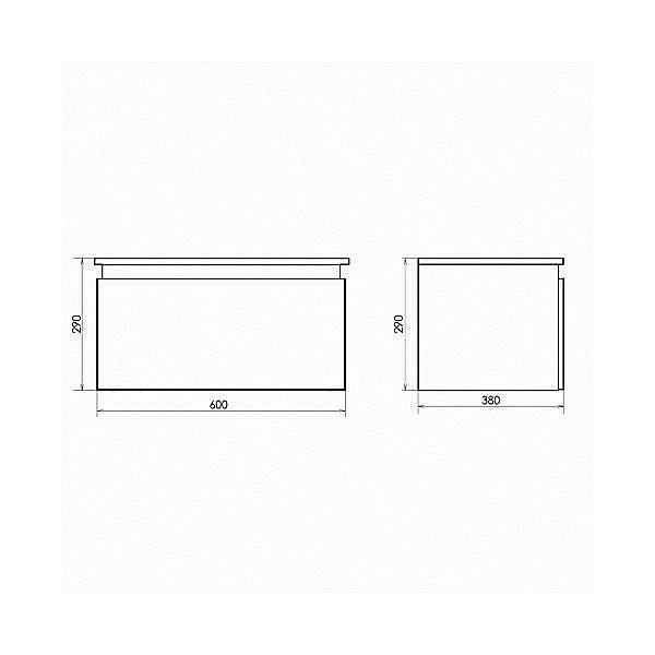 Тумба подвесная Comforty Осло 60 для ванной в интернет-магазине сантехники Sanbest