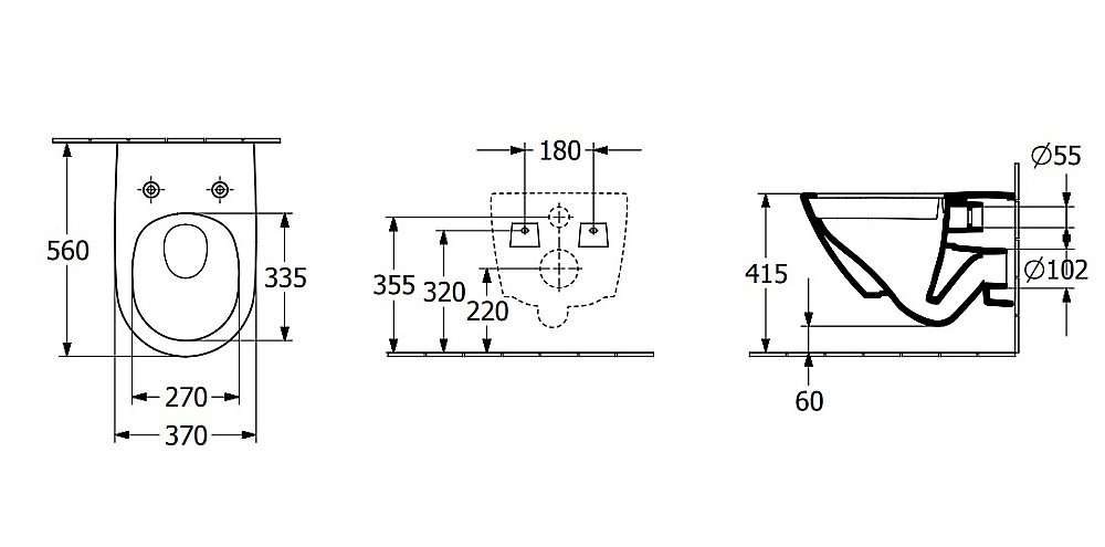 Унитаз подвесной Villeroy&Boch Antao 4674T0RW белый, слив-торнадо купить в интернет-магазине Sanbest