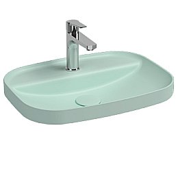 Раковина ISVEA Infinity 55 10NF50055SV-2T мятно-зеленый матовый купить в интернет-магазине Sanbest