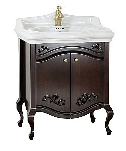 Тумба с раковиной Migliore Impero 70 Noce с 2 дверками для ванной в интернет-магазине Sanbest