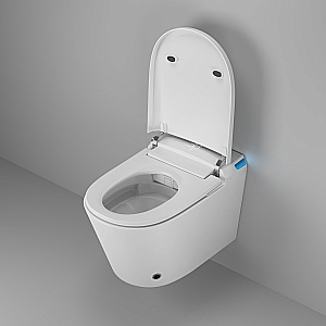 Унитаз подвесной Grossman Smart GR-5702 белый глянцевый, с крышкой микролифт купить в интернет-магазине Sanbest
