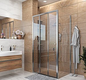 Душевой уголок Grossman Falcon GR-D90FaGRP90Fa 90х90 стекло прозрачное/профиль хром купить в интернет-магазине Sanbest