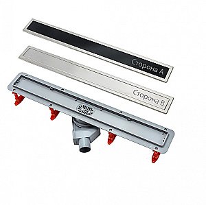 Душевой трап PESTAN Confluo Premium Glass Line 750 черное стекло/матовый хром купить в интернет-магазине Sanbest