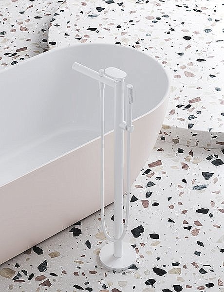 Смеситель для ванны Ravak Spring X070578 белый матовый купить в интернет-магазине сантехники Sanbest