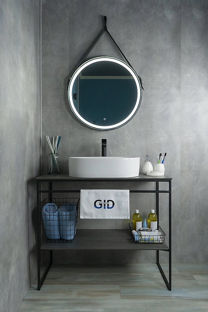 Раковина накладная Gid Lago 56  N9025 51111 белая купить в интернет-магазине Sanbest