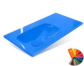 Раковина Эстет Барселона 90 любой цвет под заказ, левая купить в интернет-магазине сантехники Sanbest